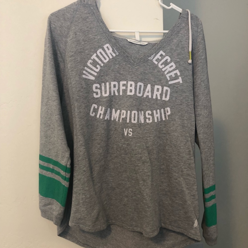Victoria’s Secret hoodie.